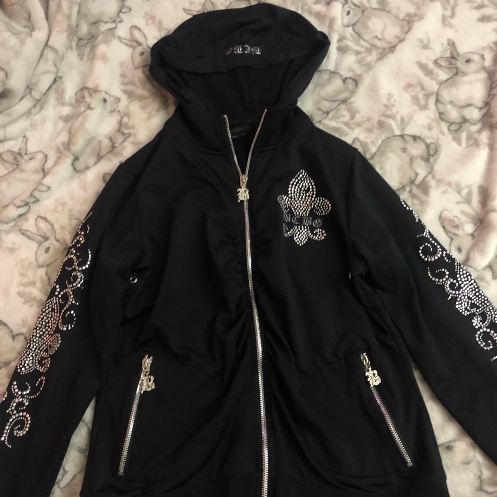 BCBG Rhinestone Womens Jacket